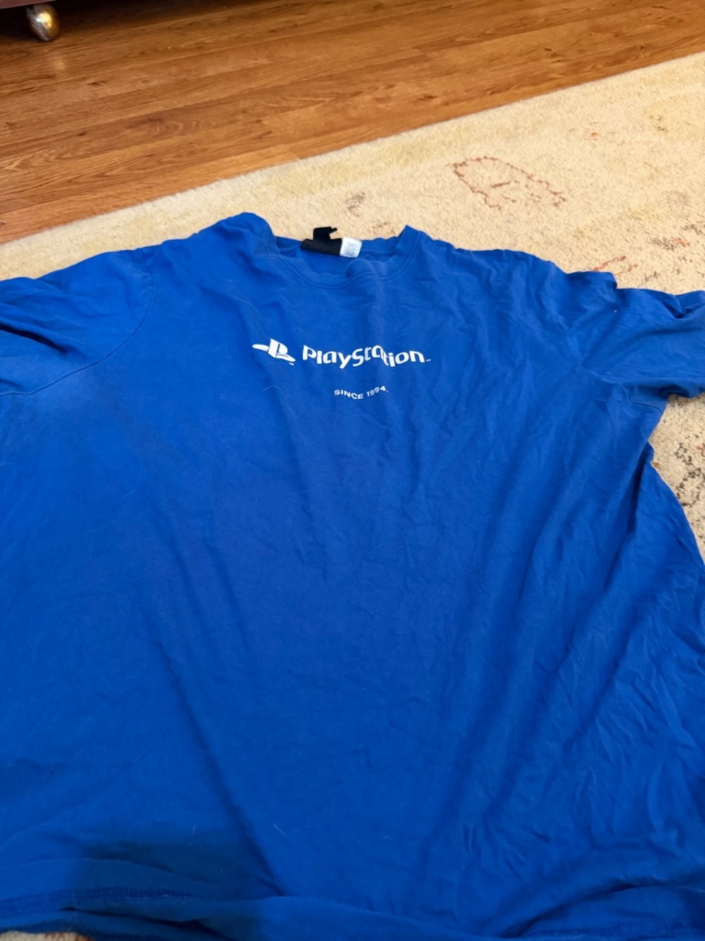 H&M Blue PlayStation Logo Short Sleeve Tee